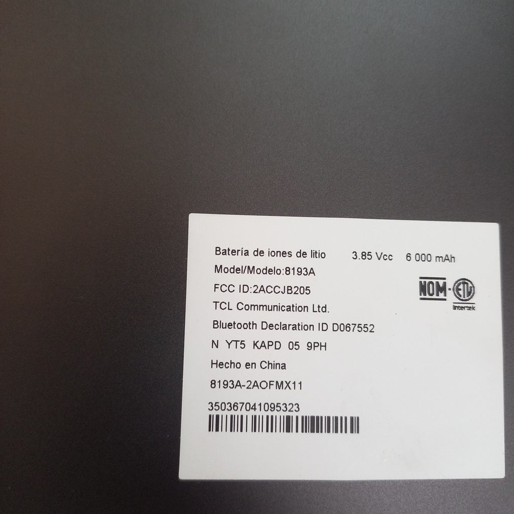 TABLETA TCL TAB 10L LTE GEN 3 8193A (2023) 64 GB 3 GB RAM (SEMINUEVO)