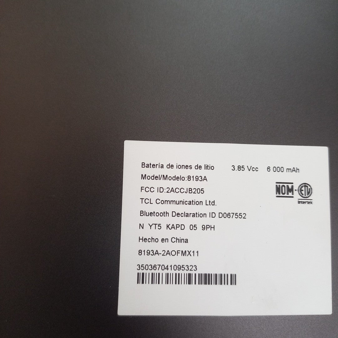 TABLETA TCL TAB 10L LTE GEN 3 8193A (2023) 64 GB 3 GB RAM (SEMINUEVO)