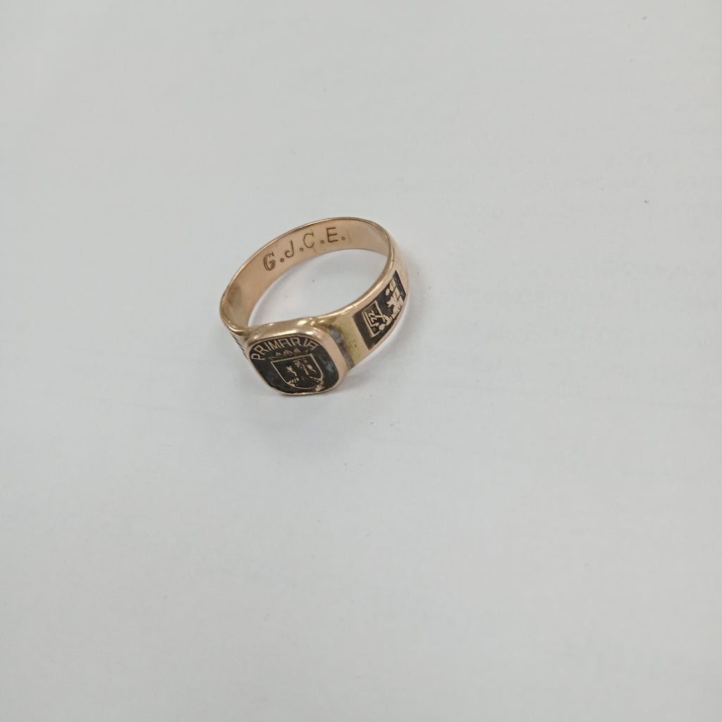 ANILLO DE GRADUACIÓN ORO 10 K 2,70 GRMS (SEMINUEVO)
