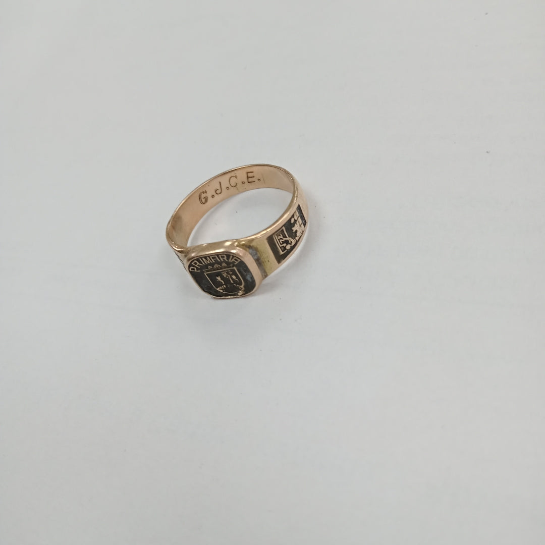 ANILLO DE GRADUACIÓN ORO 10 K 2,70 GRMS (SEMINUEVO)