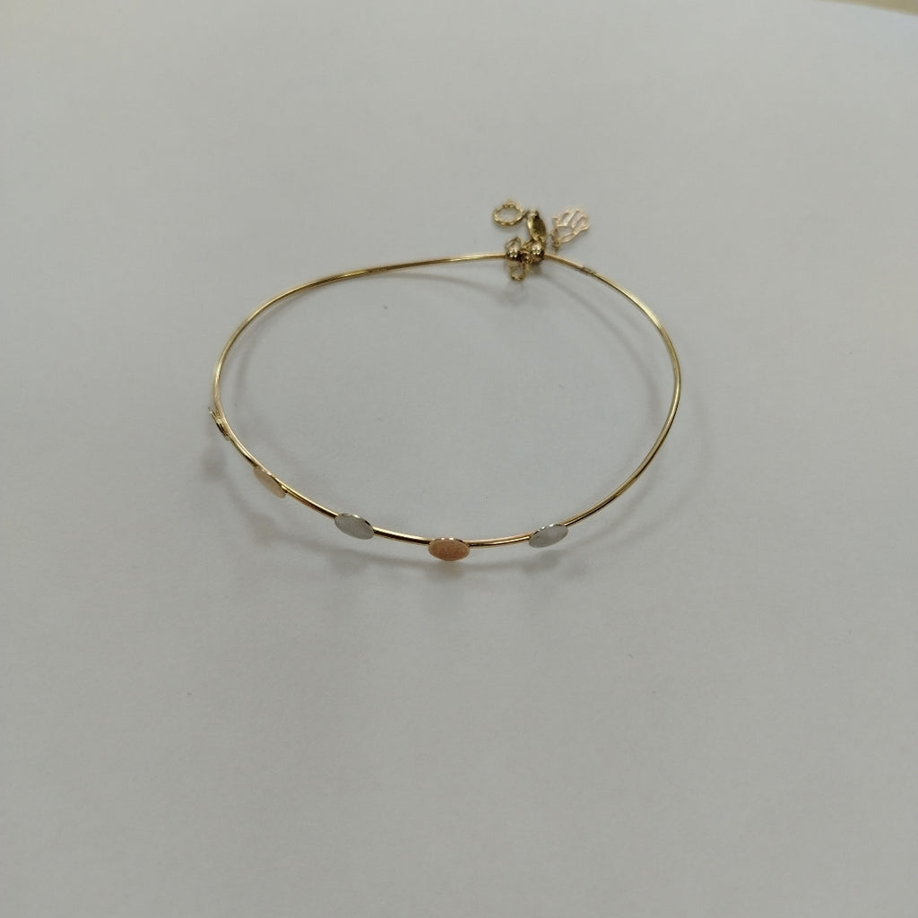 PULSERA RIGIDA ORO, ORO COMBINADO 10 K 2.4 GRMS (SEMINUEVO)