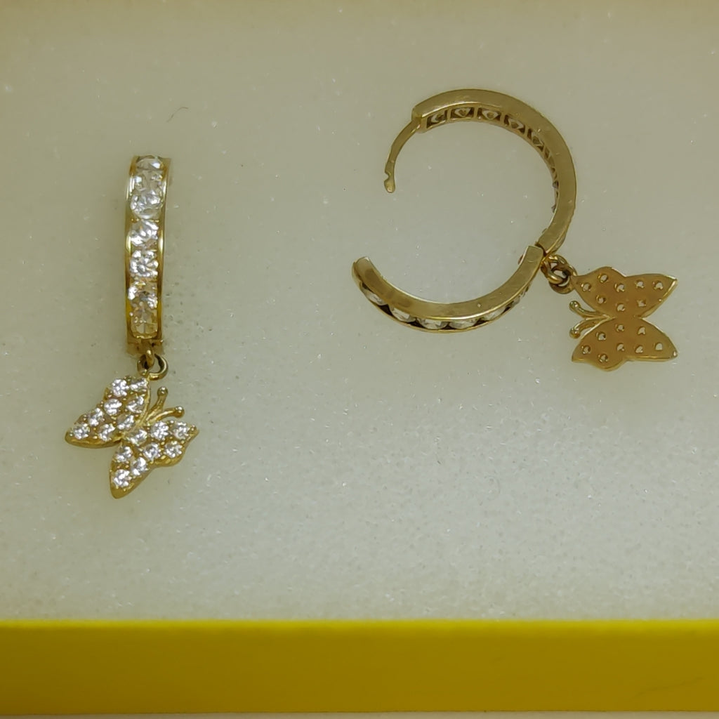 ARRACADAS PAR ORO 14 K 3.2 GRMS (SEMINUEVO)