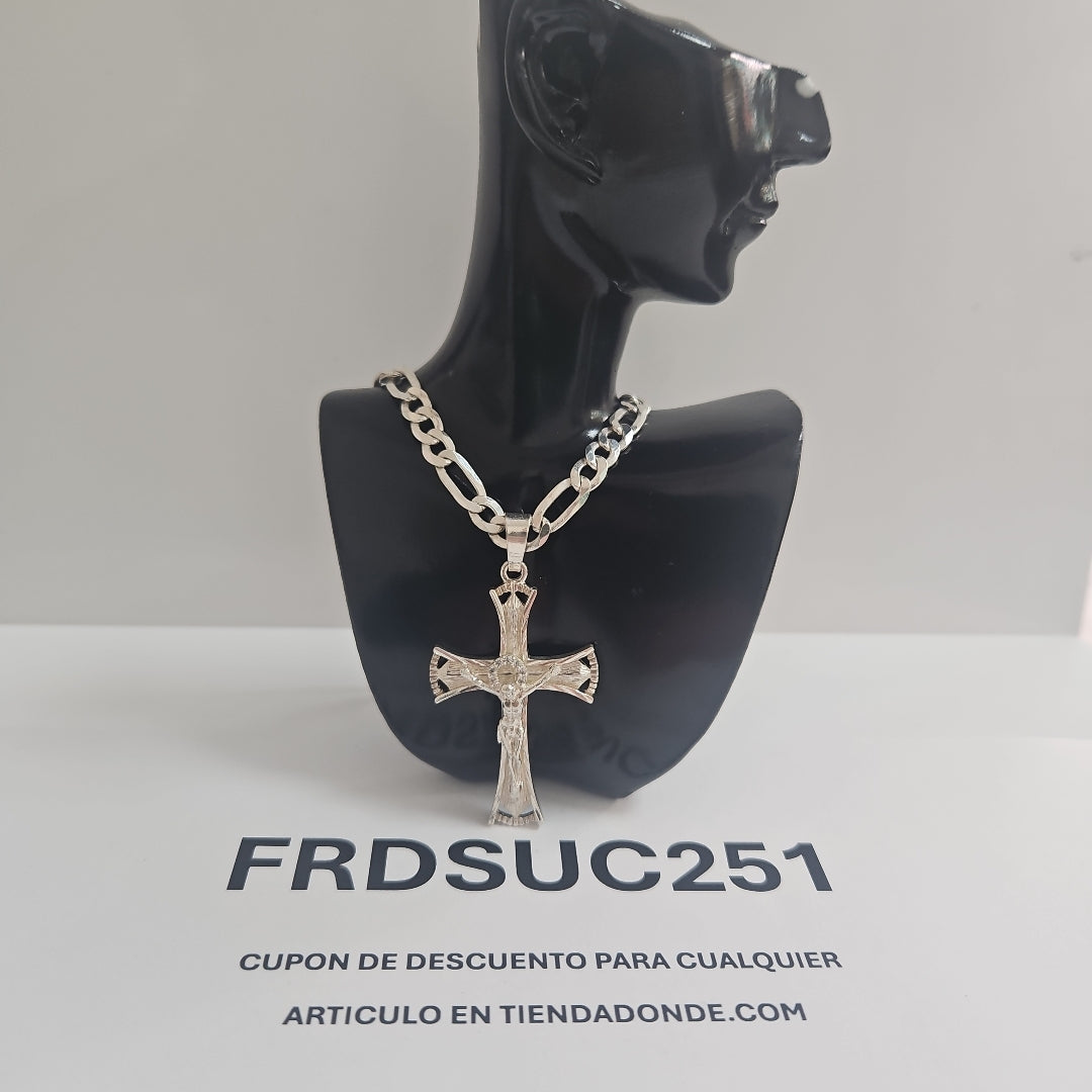 CADENA,CRUZ PLATA 26,50 GRMS (SEMINUEVO)