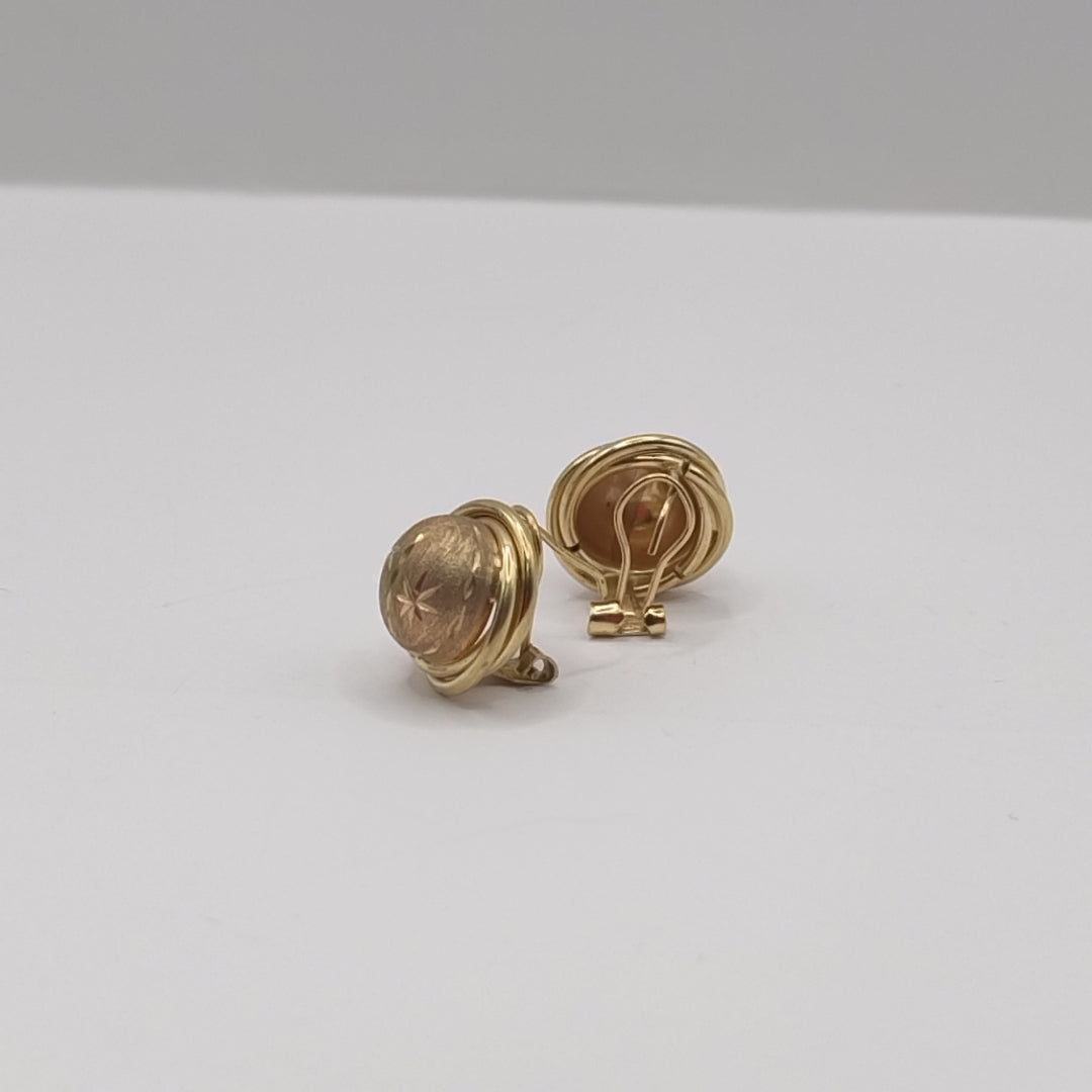 ARETES PAR ORO 10 K 5,20 GRMS (SEMINUEVO)