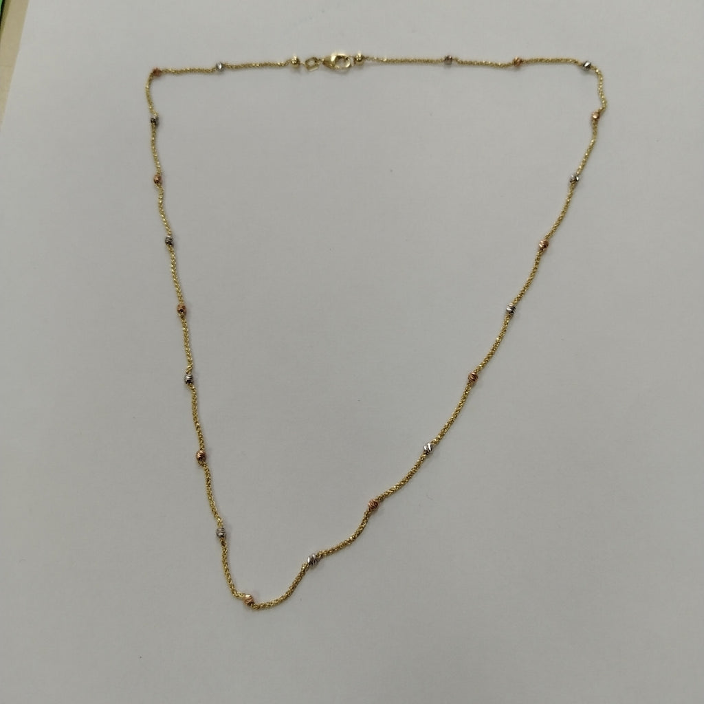 GARGANTILLA ORO, ORO COMBINADO 10 K 3.1 GRMS (SEMINUEVO)