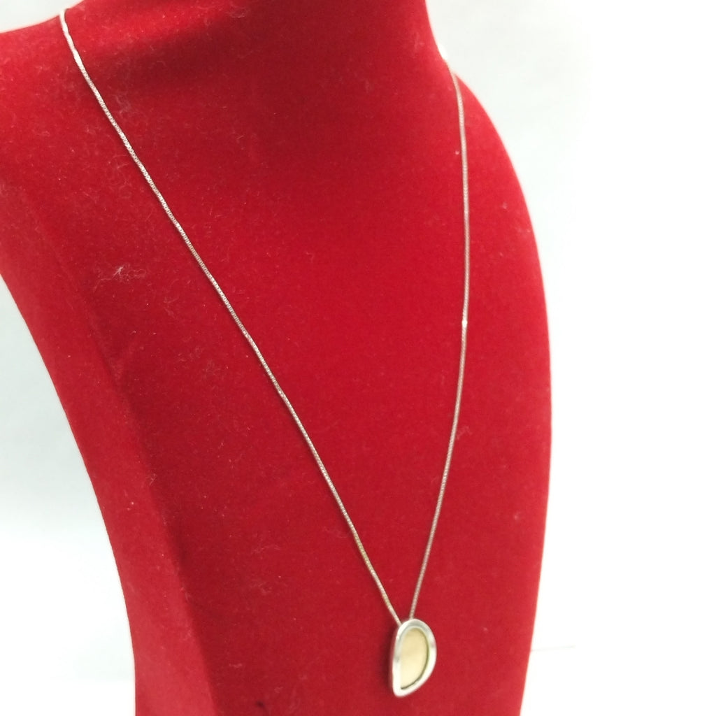 GARGANTILLA ORO, ORO BLANCO 14 K 3.6 GRMS (SEMINUEVO)