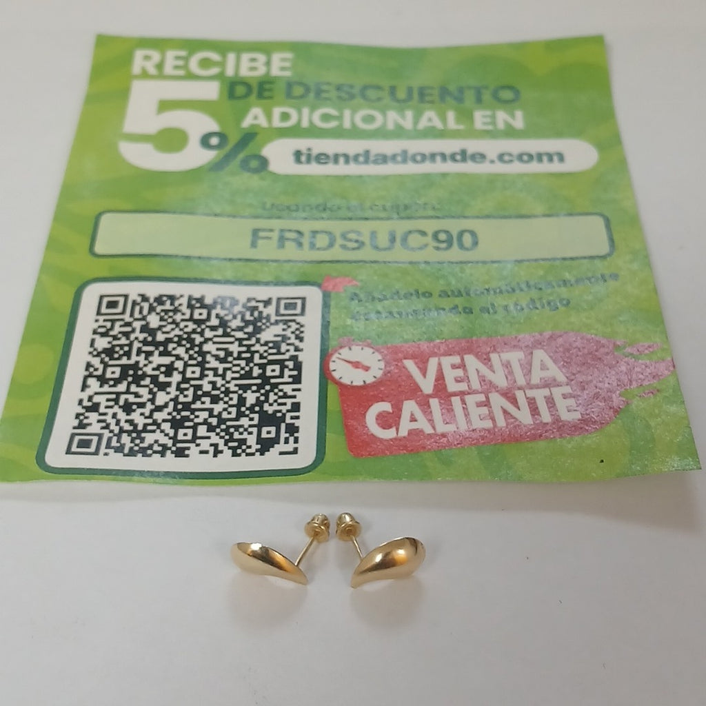 BROQUELES PAR ORO 10 K 0.3 GRMS (SEMINUEVO)