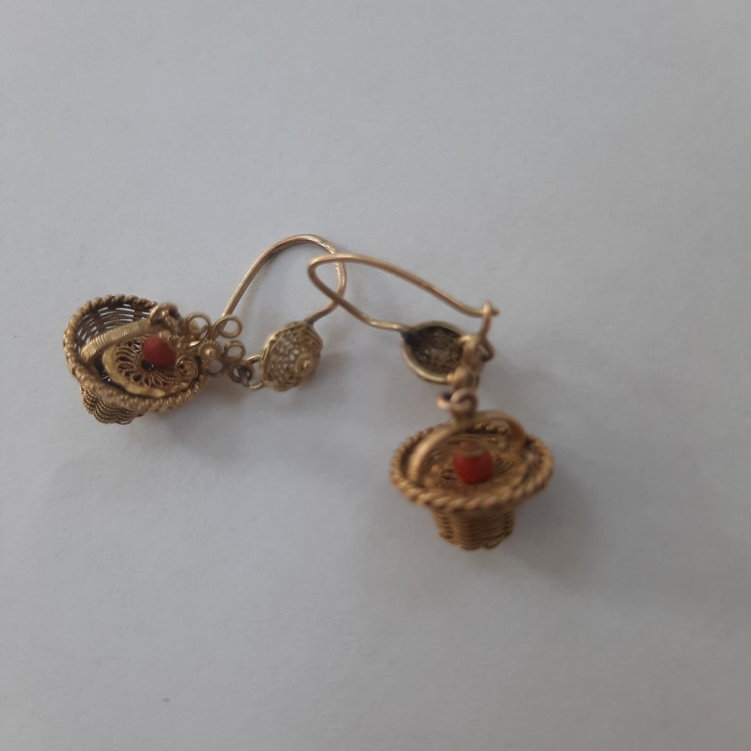 ARETES PAR ORO 8 K 3.3 GRMS (SEMINUEVO)