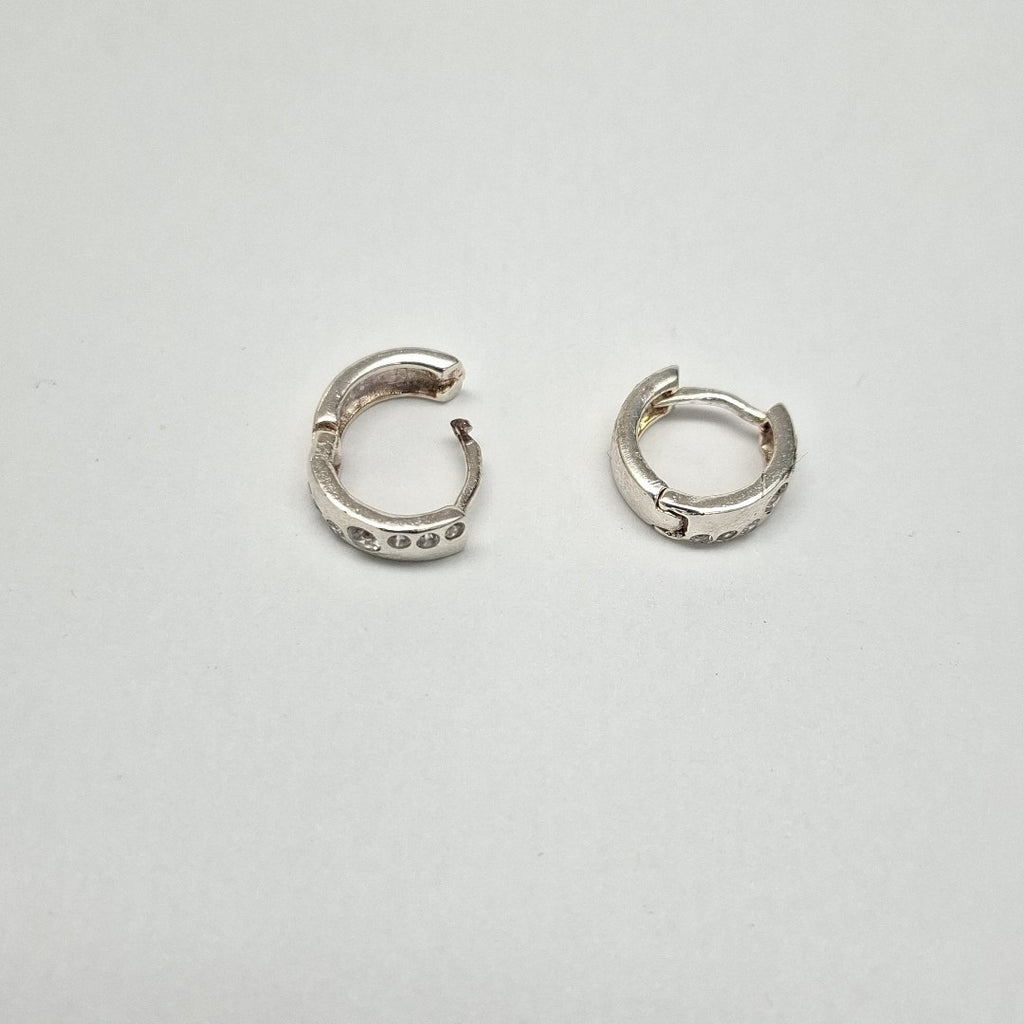 ARRACADAS C/CIRCONIAS PLATA .925 2.1 GR (NUEVO)