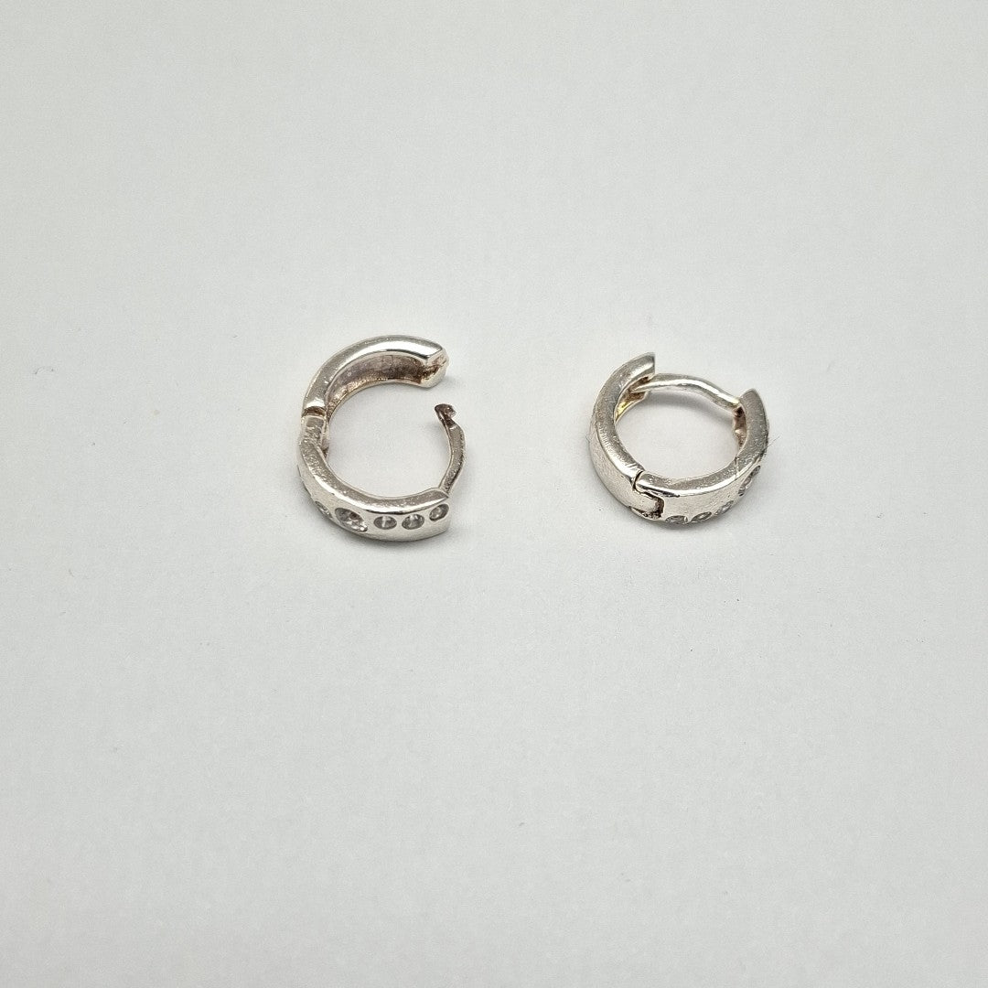 ARRACADAS C/CIRCONIAS PLATA .925 2.1 GR (NUEVO)