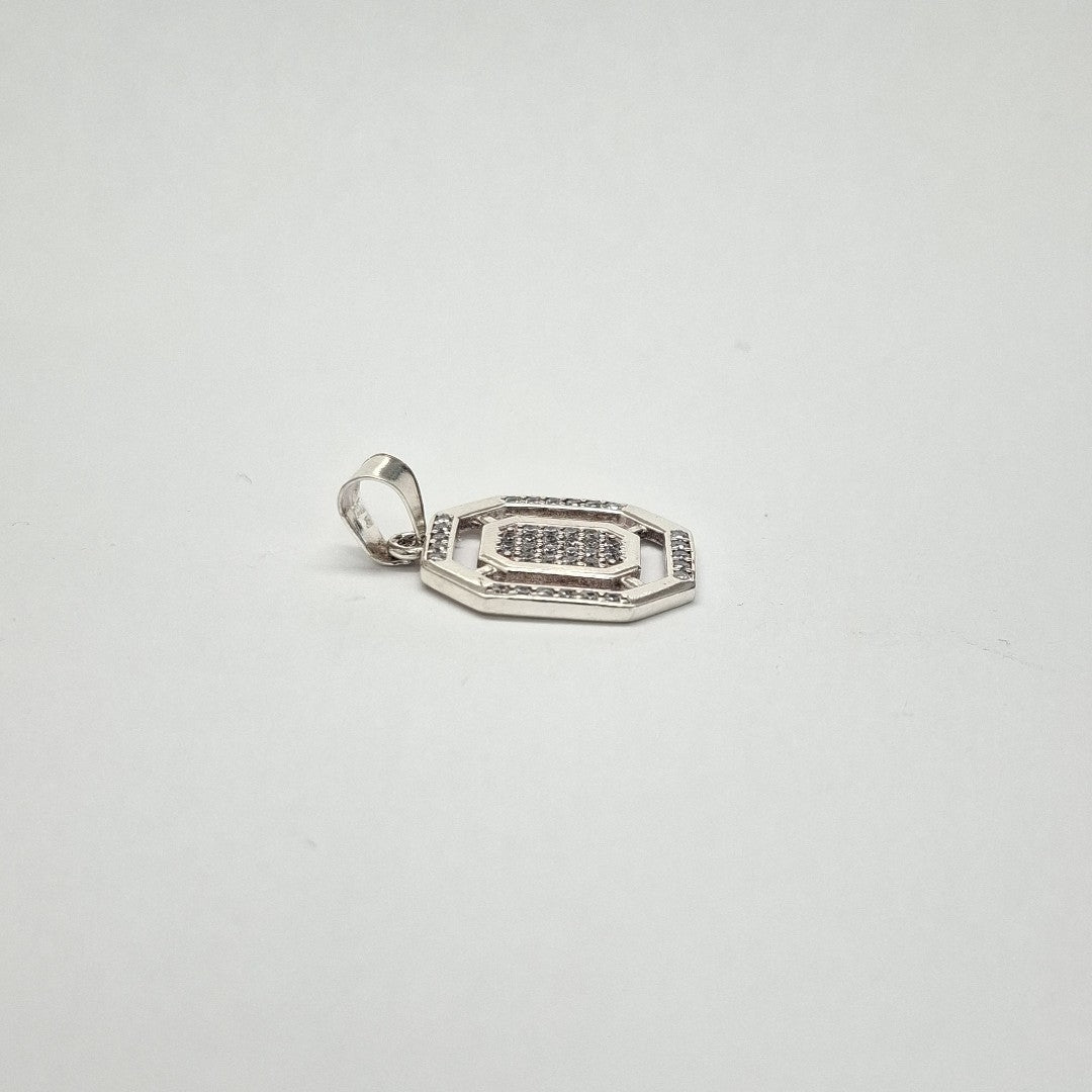 DIJE C/CIRCONIAS PLATA .925 3.5 GR (NUEVO)