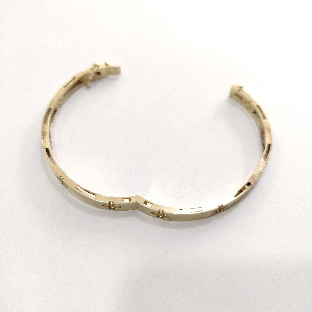 PULSERA, PULSERA RIGIDA ORO 10 K 7.8 GRMS (SEMINUEVO)