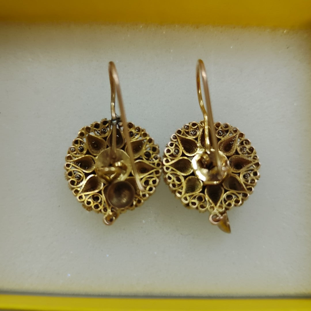 ARETES PAR ORO 10 K 6,90 GRMS (SEMINUEVO)