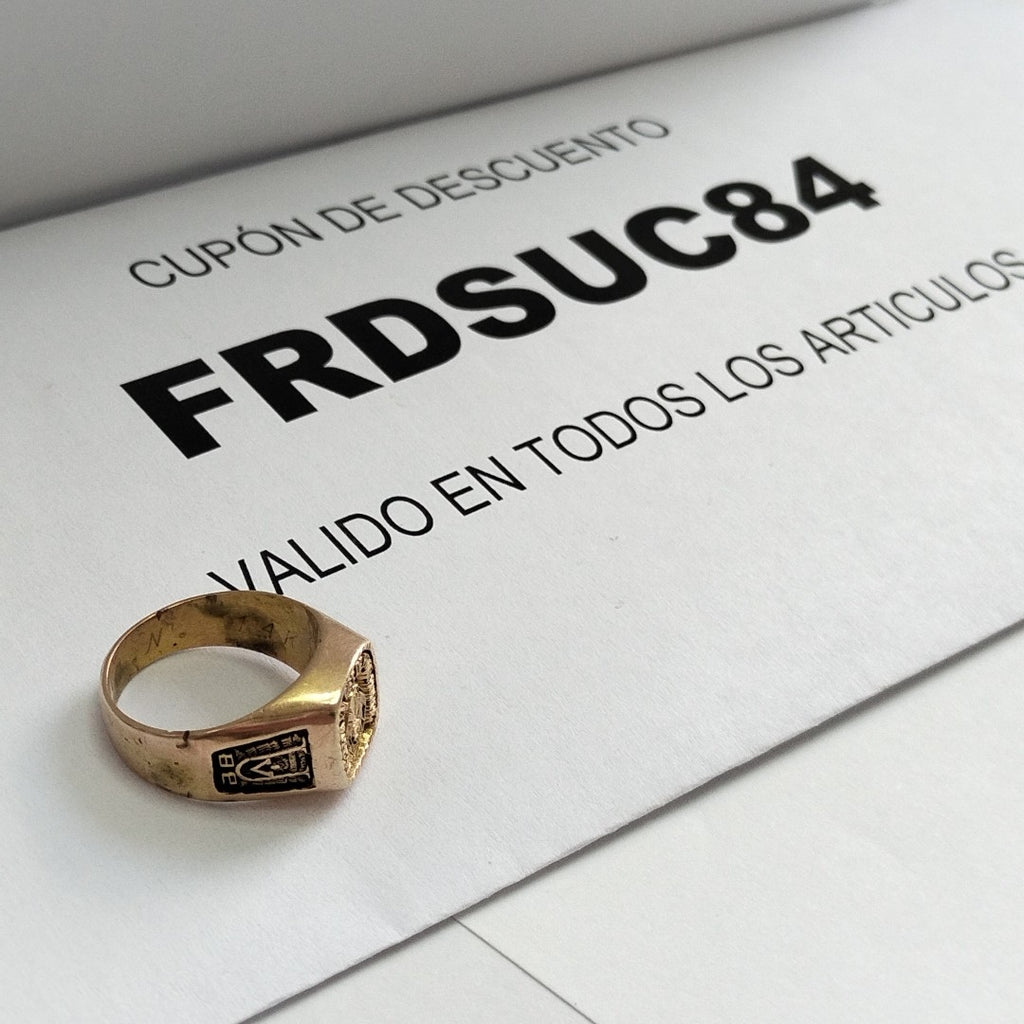 ANILLO DE GRADUACIÓN ORO 10 K 6.3 GRMS (SEMINUEVO)