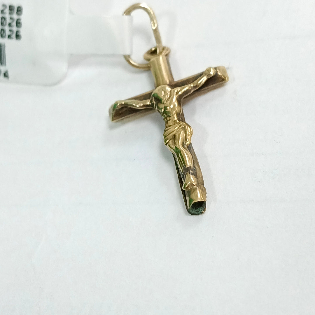 CRUCIFIJO ORO 10 K 1.1 GRMS (SEMINUEVO)