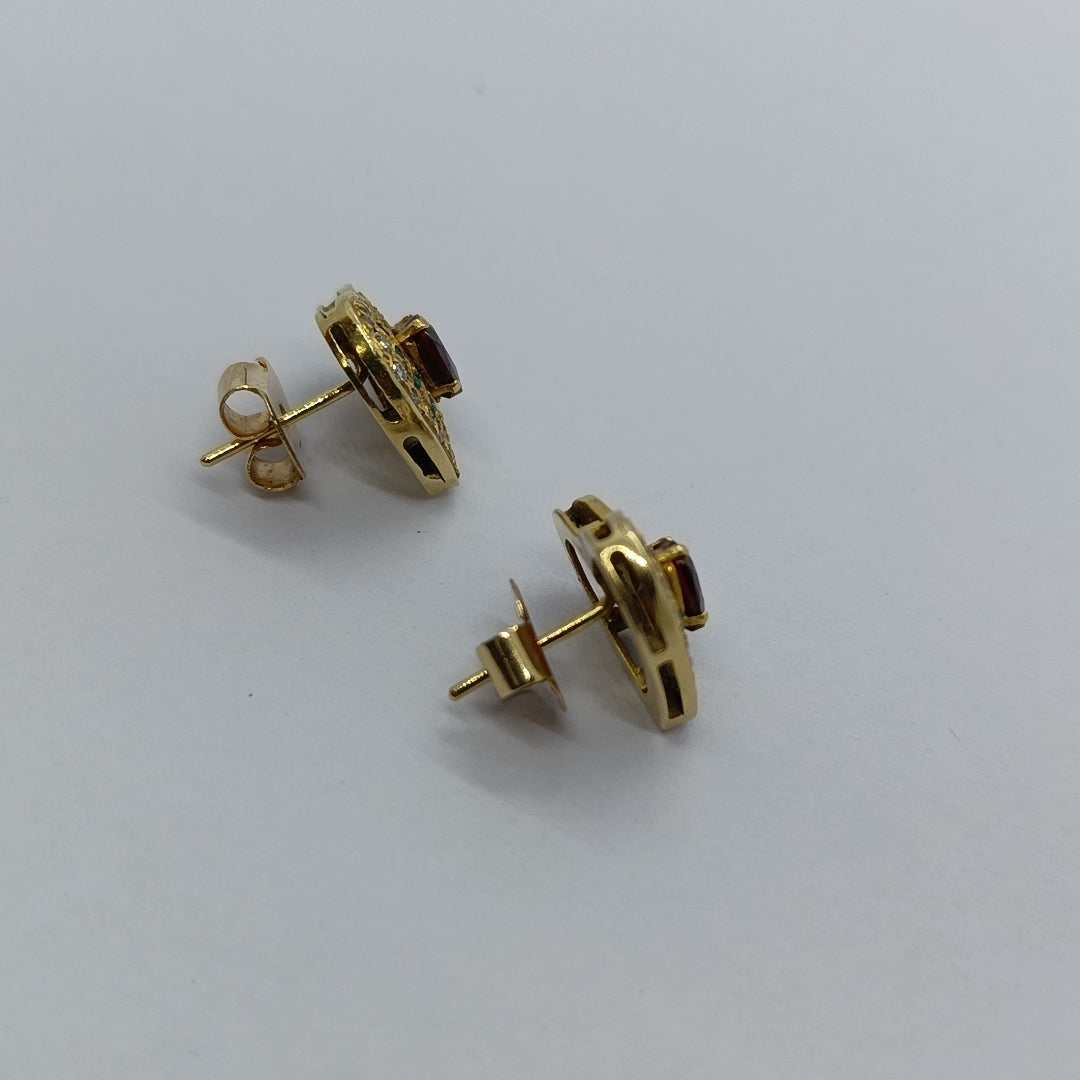 BROQUELES PAR ORO 14 K 7,20 GRMS (SEMINUEVO)