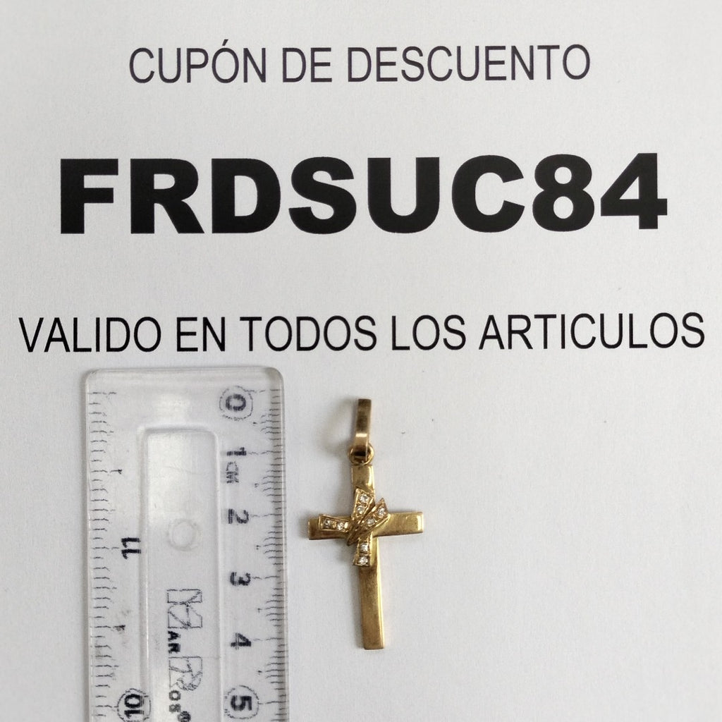 CRUZ, DIJE ORO 14 K 3.9 GRMS (SEMINUEVO)
