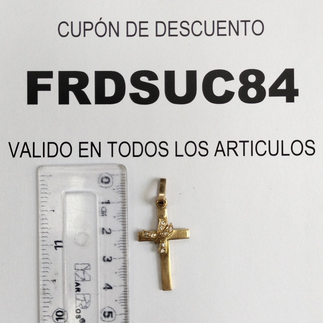 CRUZ, DIJE ORO 14 K 3.9 GRMS (SEMINUEVO)