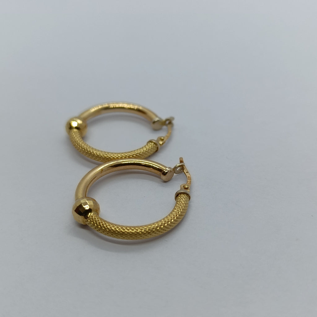 ARRACADAS PAR ORO 14 K 3,80 GRMS (SEMINUEVO)