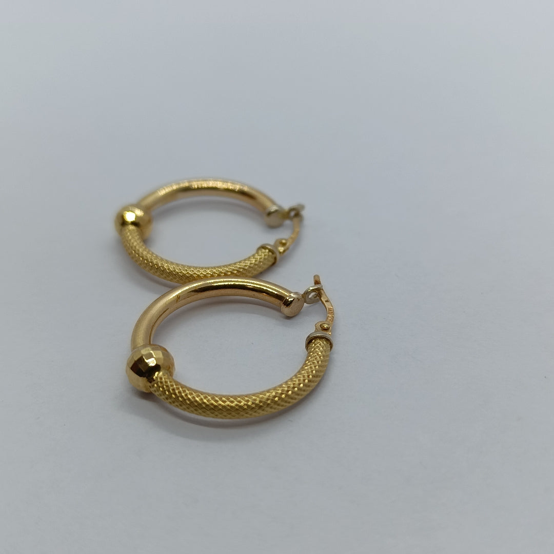 ARRACADAS PAR ORO 14 K 3,80 GRMS (SEMINUEVO)