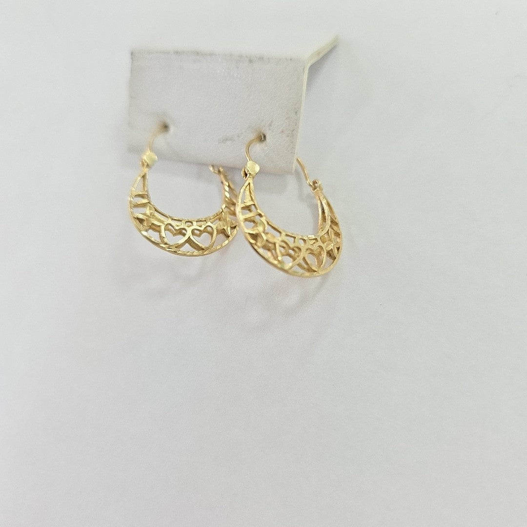 ARRACADAS PAR ORO 10 K 1.7 GRMS (SEMINUEVO)