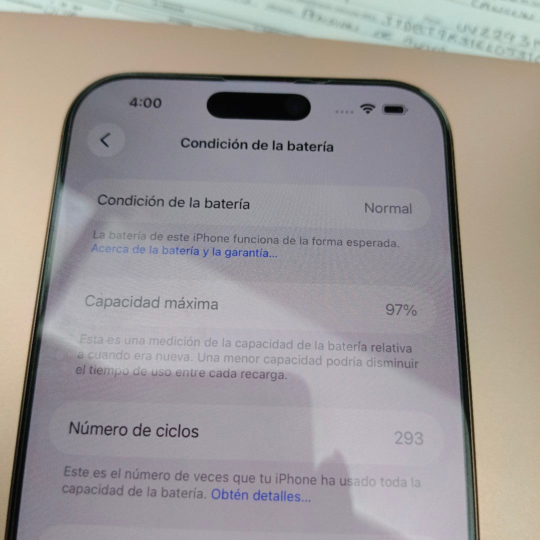 CELULAR APPLE IPHONE 16 PRO MAX A3295 (2024) 256 GB 8 GB RAM (SEMINUEVO)