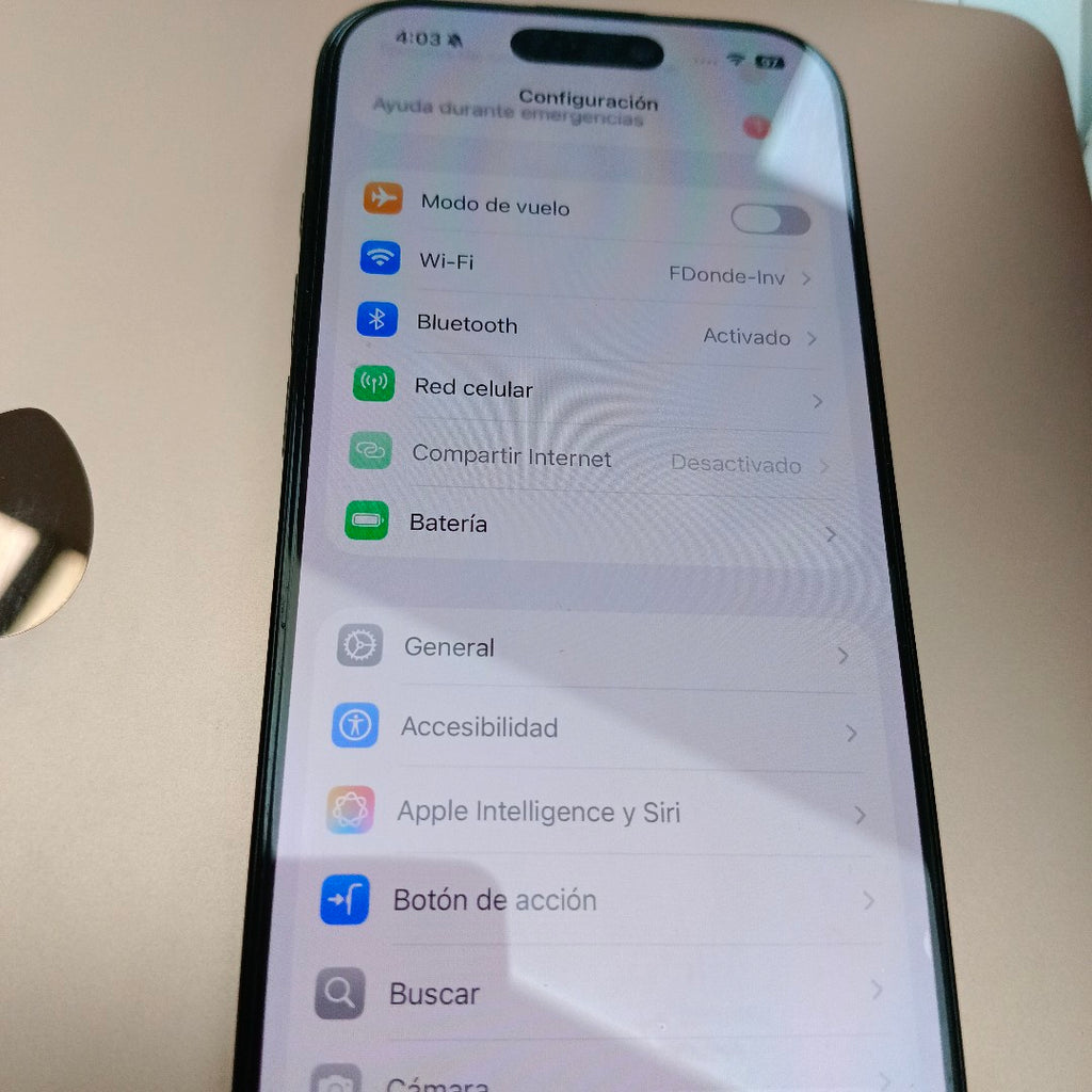 CELULAR APPLE IPHONE 16 PRO A3292 (2024) 128 GB 8 GB RAM (SEMINUEVO)