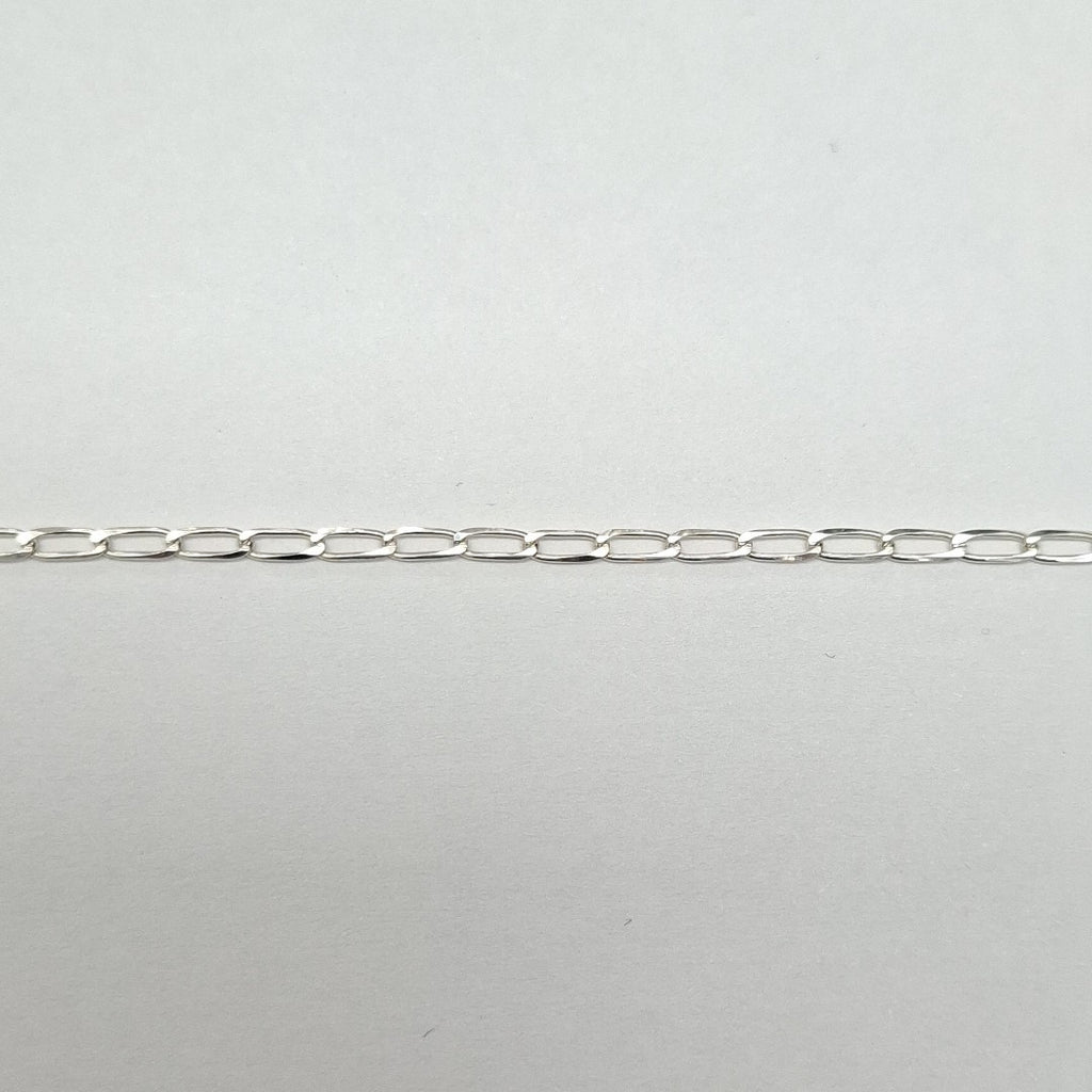 CADENA TEJIDO ESLABONES PLATA .925 60 CM 3 GR (NUEVO)