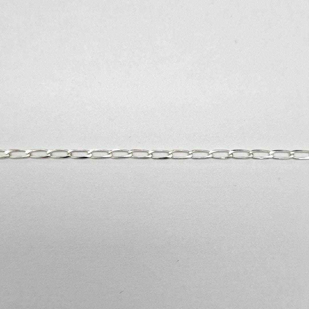 CADENA TEJIDO ESLABONES PLATA .925 60 CM 3 GR (NUEVO)