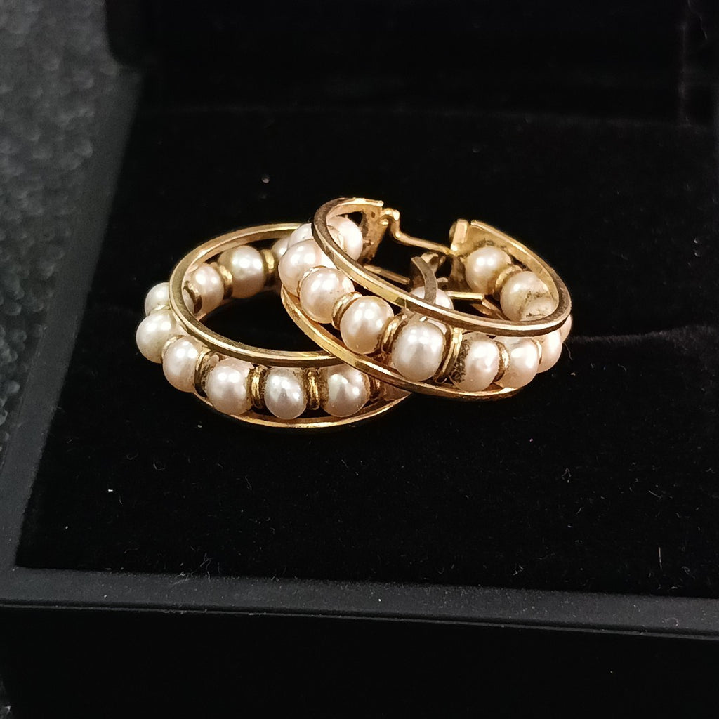 ARRACADAS PAR ORO 14 K 7.1 GRMS (SEMINUEVO)