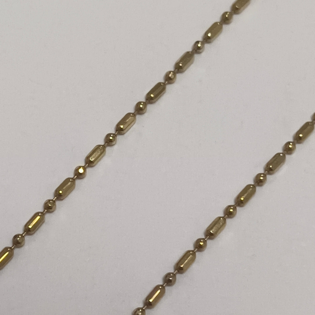 CADENA, MEDALLA RELIGIOSA ORO 14 K 3 GRMS (SEMINUEVO)
