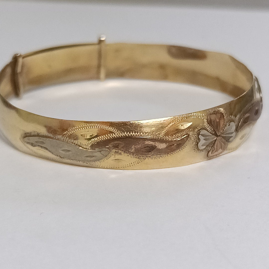 PULSERA RIGIDA ORO 14 K 9.3 GRMS (SEMINUEVO)