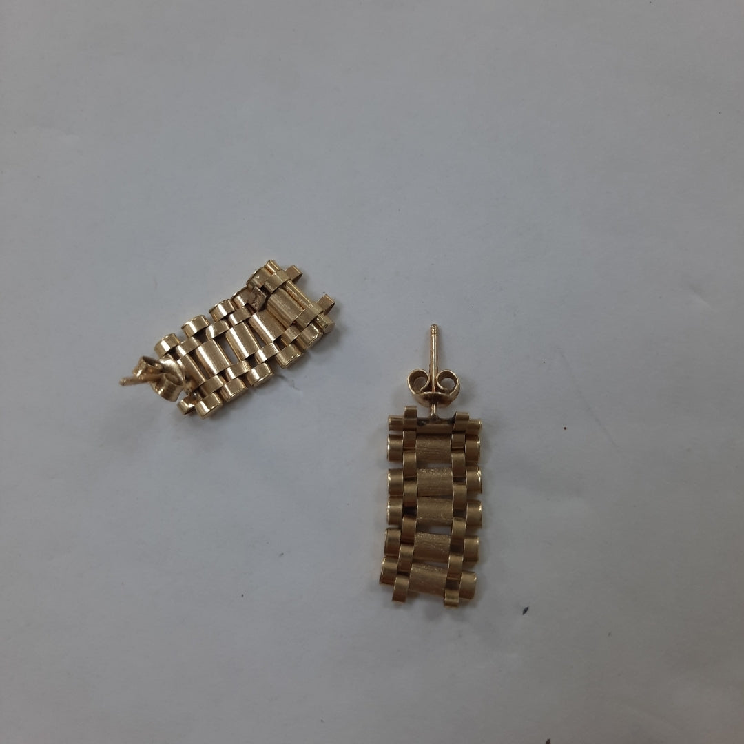 BROQUELES PAR ORO 14 K 3.7 GRMS (SEMINUEVO)