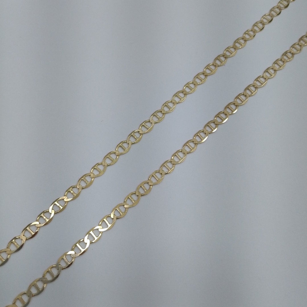 CADENAS TEJIDO MARINERA ORO 14K 55 CM 7.9 GR (NUEVO)