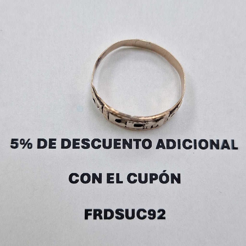 ANILLO DE GRADUACIÓN ORO 8 K 2.2 GRMS (SEMINUEVO)
