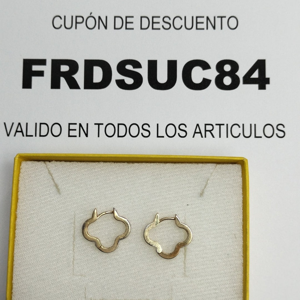 ARETES PAR ORO 14 K 2.5 GRMS (SEMINUEVO)