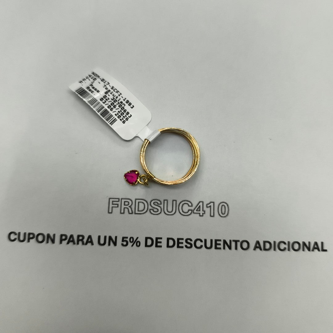 ANILLITO ORO, RODIADO 14 K 2.7 GRMS (SEMINUEVO)