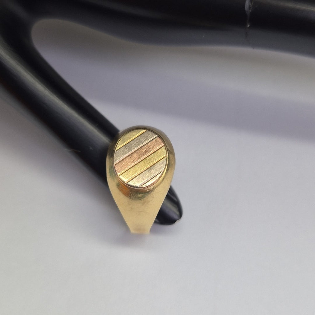 ANILLO ORO, ORO COMBINADO 14 K 3.6 GRMS (SEMINUEVO)