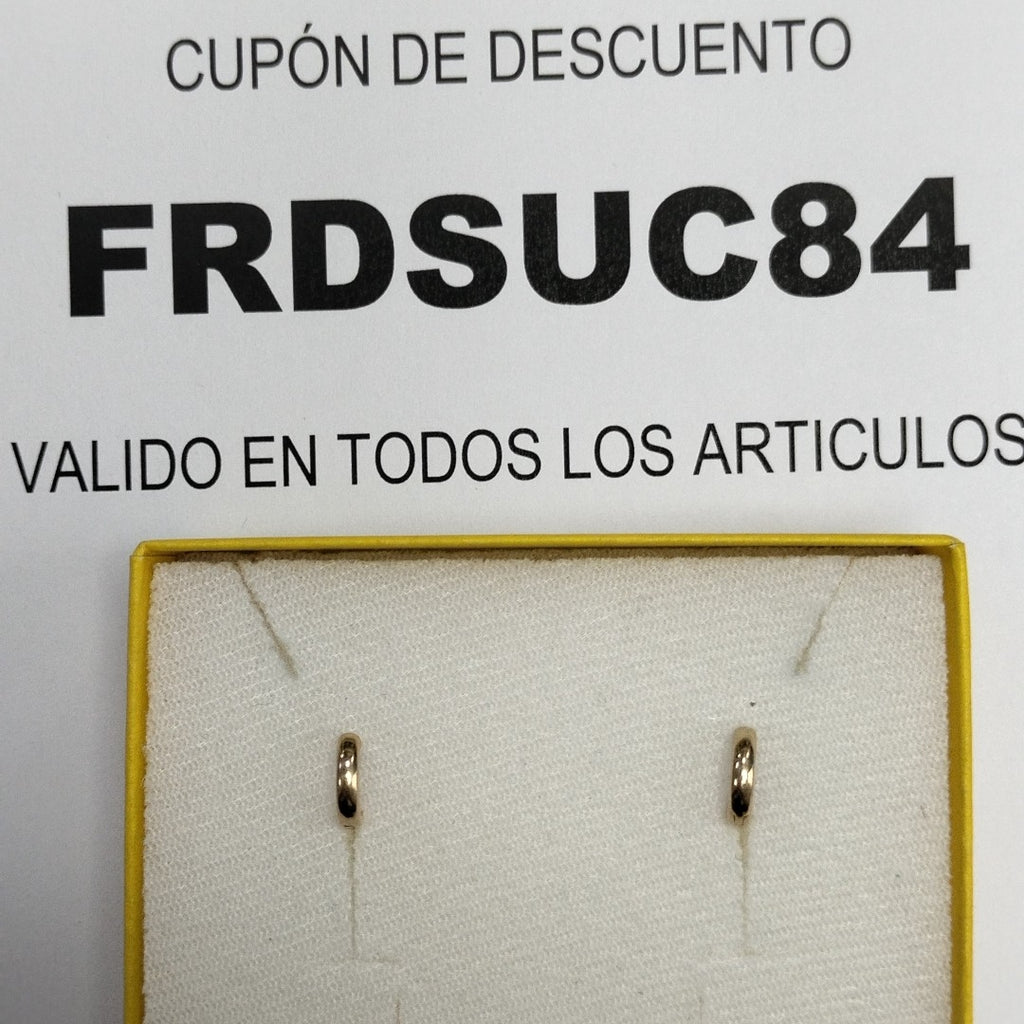 ARETES PAR ORO 14 K 1.4 GRMS (SEMINUEVO)
