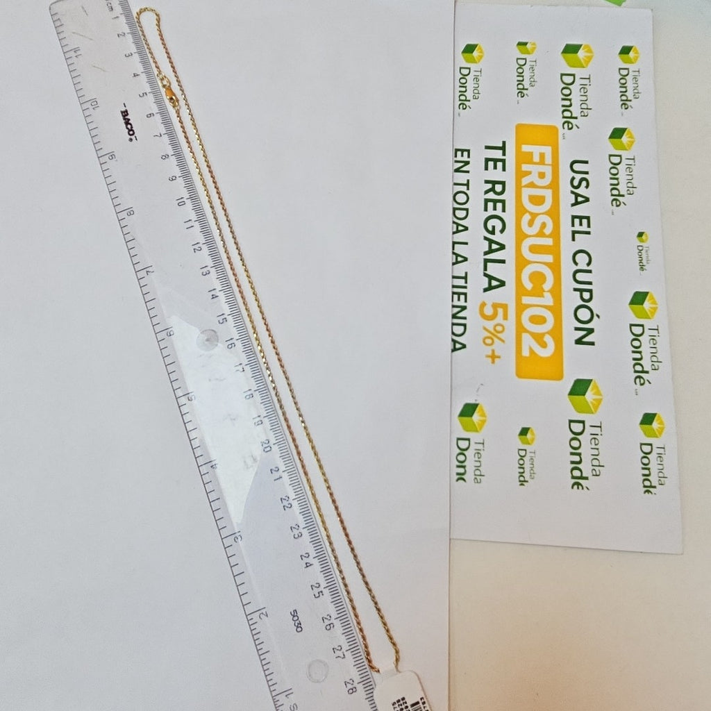 CADENA ORO, ORO COMBINADO 14 K 4.8 GRMS (SEMINUEVO)