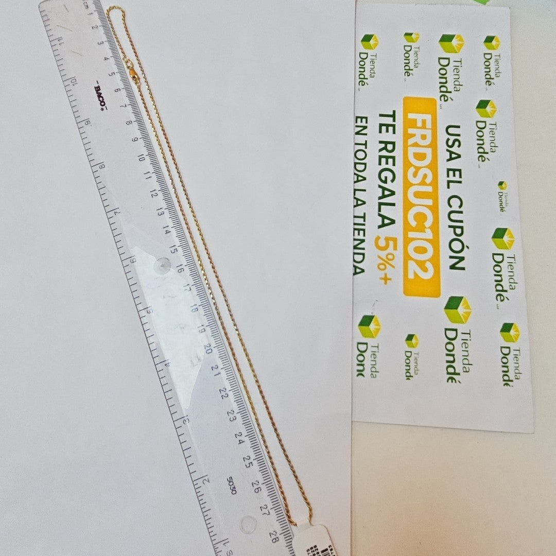 CADENA ORO, ORO COMBINADO 14 K 4.8 GRMS (SEMINUEVO)