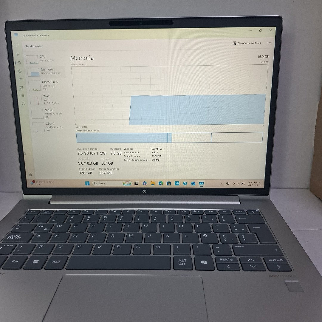 LAPTOP HP PROBOOK 440 G11 (2025) 512 GB SSD 16 GB RAM (SEMINUEVO)