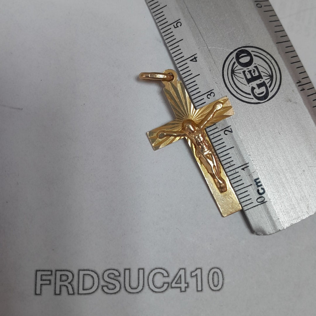 CRUCIFIJO ORO 10 K 2.8 GRMS (SEMINUEVO)