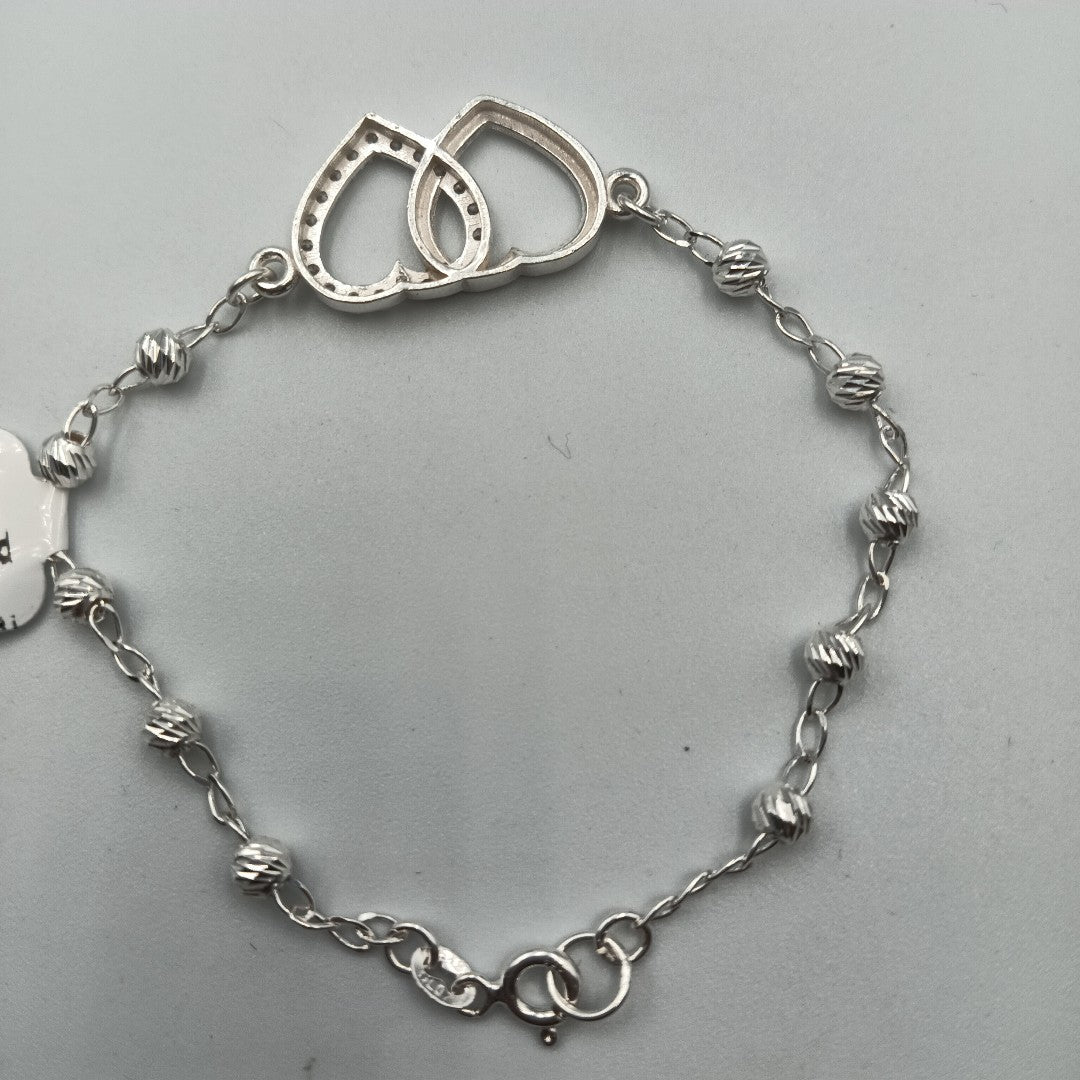 PULSERA TEJIDO TEJIDO ESPECIAL PLATA .925 18 CM 4.1 GR (NUEVO)