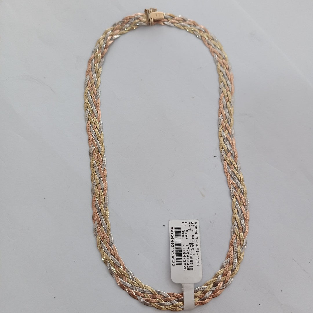GARGANTILLA ORO COMBINADO 14 K 15,60 GRMS (SEMINUEVO)