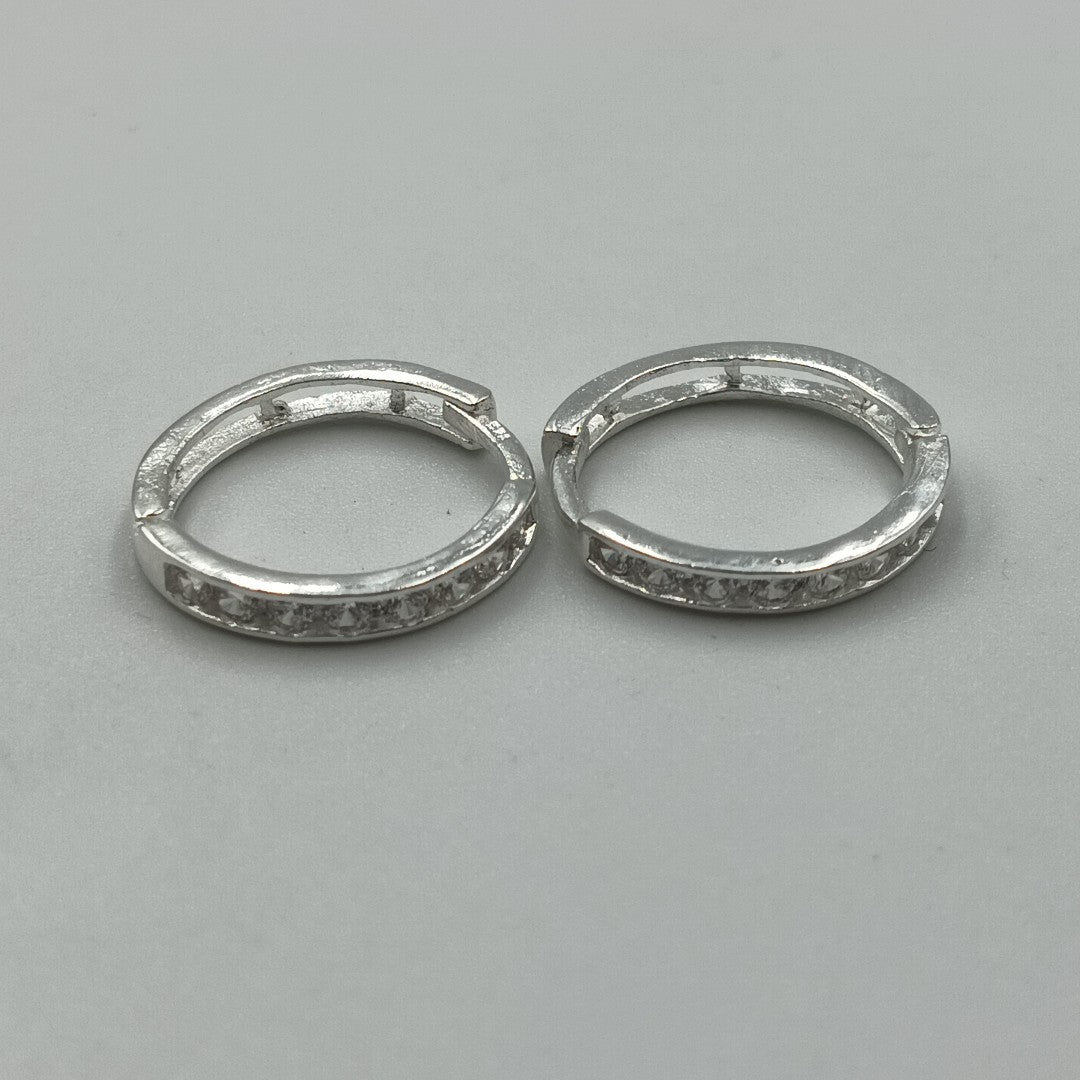 ARRACADAS C/CIRCONIAS PLATA .925 2.1 GR (NUEVO)