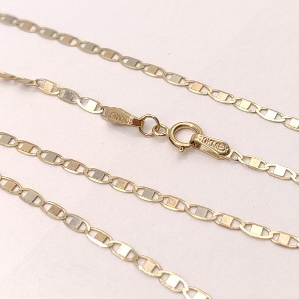 CADENA ORO BLANCO MUY BAJO 10 K 2.9 GRMS (SEMINUEVO)