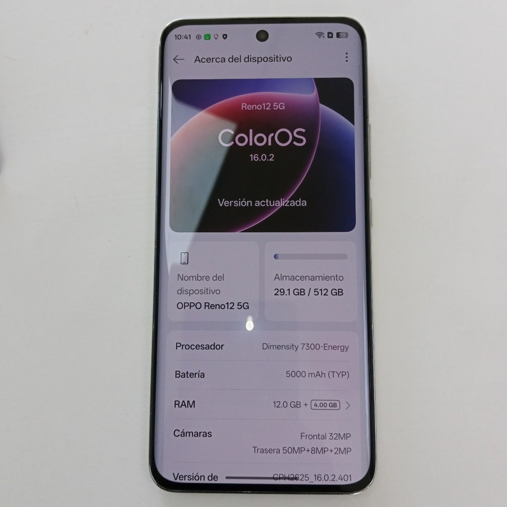 CELULAR OPPO RENO12 5G CPH2625 (2024) 512 GB 12 GB RAM (SEMINUEVO)