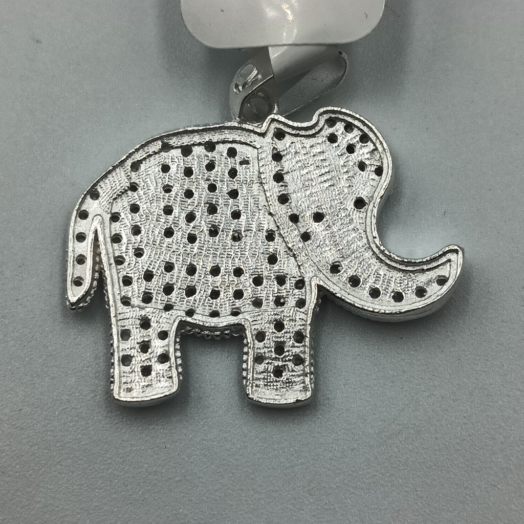 DIJE ELEFANTE C/CIRCONIAS PLATA .925 5.2 GR (NUEVO)