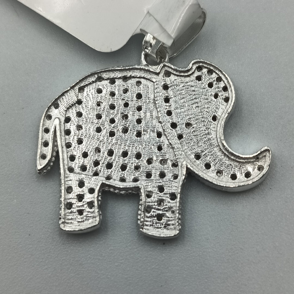 DIJE ELEFANTE C/CIRCONIAS PLATA .925 5.1 GR (NUEVO)
